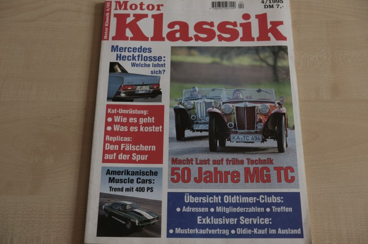 Deckblatt Motor Klassik (04/1995)